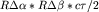 $R\Delta \alpha * R\Delta \beta * c\tau /2$