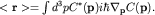 $ \lt {\bf r} \gt =\int d^3 pC^*({\bf p})i\hbar\nabla_{{\bf p}}C({\bf p}).$