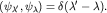 $(\psi_{\lambda'},\psi_{\lambda})=\delta(\lambda'-\lambda).$