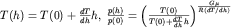 $T(h)=T(0)+\frac{dT}{dh}h,\; \frac{p(h)}{p(0)}=\left(\frac{T(0)}{T(0) + \frac{dT}{dh}h}\right)^{\frac{G\mu}{R(dT/dh)}}$