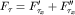 $F_\tau=F'_{\tau_x} + F''_{\tau_x} $