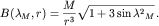 $$B(\lambda_{M},r)=\frac{M}{r^3}\sqrt{1+3\sin {\lambda}^2{}_M}\,.$$