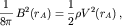 $$\frac{1}{8\pi}\,B^{2}(r_{A})=\frac{1}{2}\rho V^{2}(r_A)\,,$$