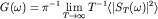 $G(\omega)=\pi^{-1}\lim\limits_{T\to\infty}T^{-1}\langle|S_T(\omega)|^2\rangle$