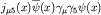 $j_{\mu5}(x)\overline\psi(x)\gamma_\mu\gamma_5\psi(x)$